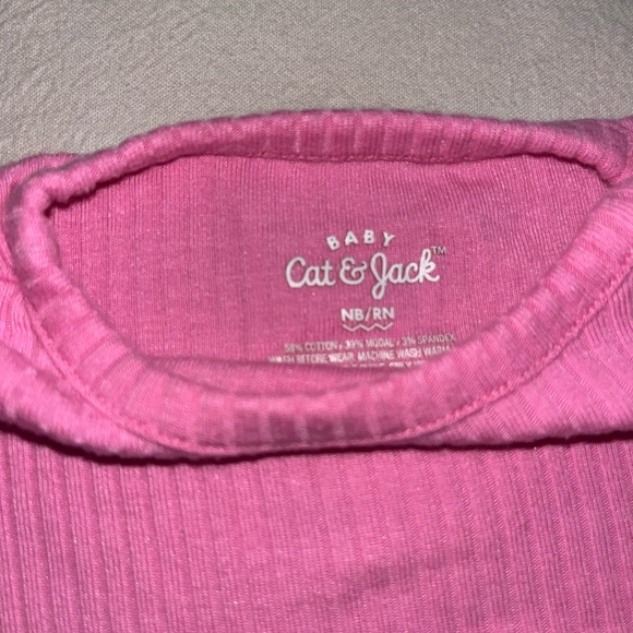 Baby girls ruffle ribbed top and bottom set - Picture 1 of 2